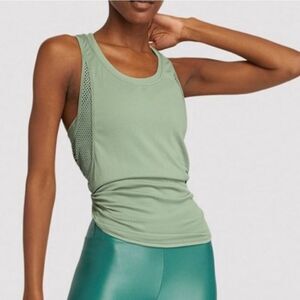 Koral  Adriana Marlow Mesh Top in Green